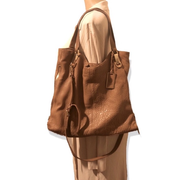 Vince Camuto Handbags - Vince Camuto Lamb Leather Riley Tote Bag